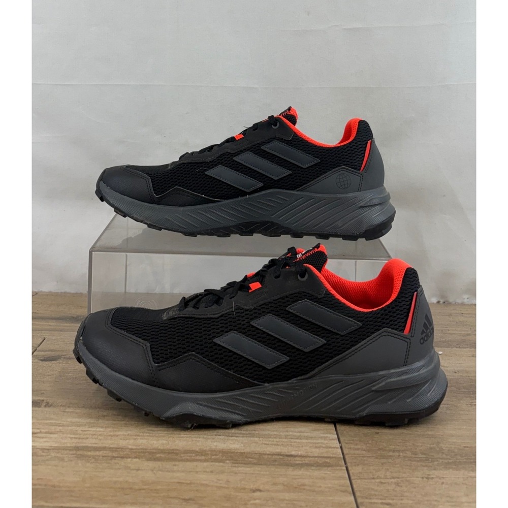 Adidas‎ Trail Running Shoes Mens Size 11.5 Black Orange Athletic Sneakers